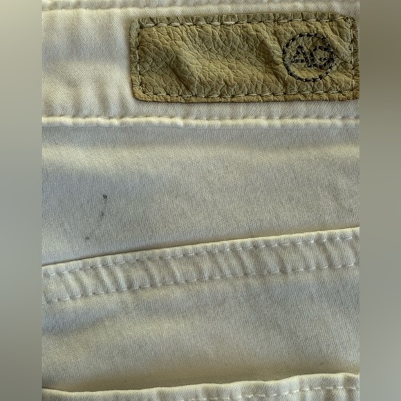 AG Abbey Ankle White Crop Petite Mid-Rise Super Skinny Ankle Jeans Size 26P - Picture 12 of 13